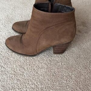 Brown Suede Ankle Boots - Women